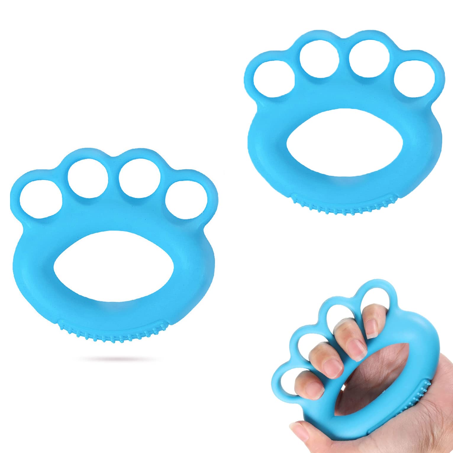 Melhope2 PCS Hand Exercise Stress Ball Finger Exerciser Grip Ball Hand Squeeze Exerciser for Adults Arthritis Elderly People Kids Hand Therapy and Training