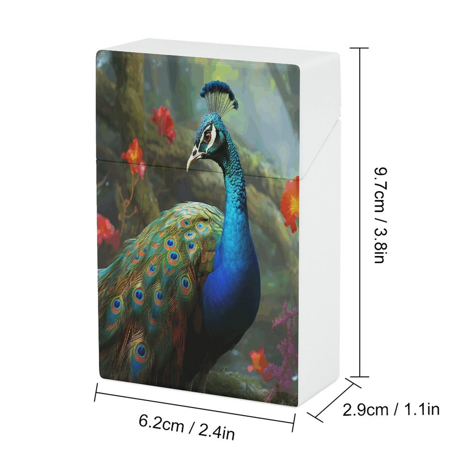 peacock cigarette case Amazon.com: Portable Plastic Cigarette Case, Colorful Peacock Print Pockets Cigarette  Case Sleek Cigarette Holder for Men and Women : Health & Household