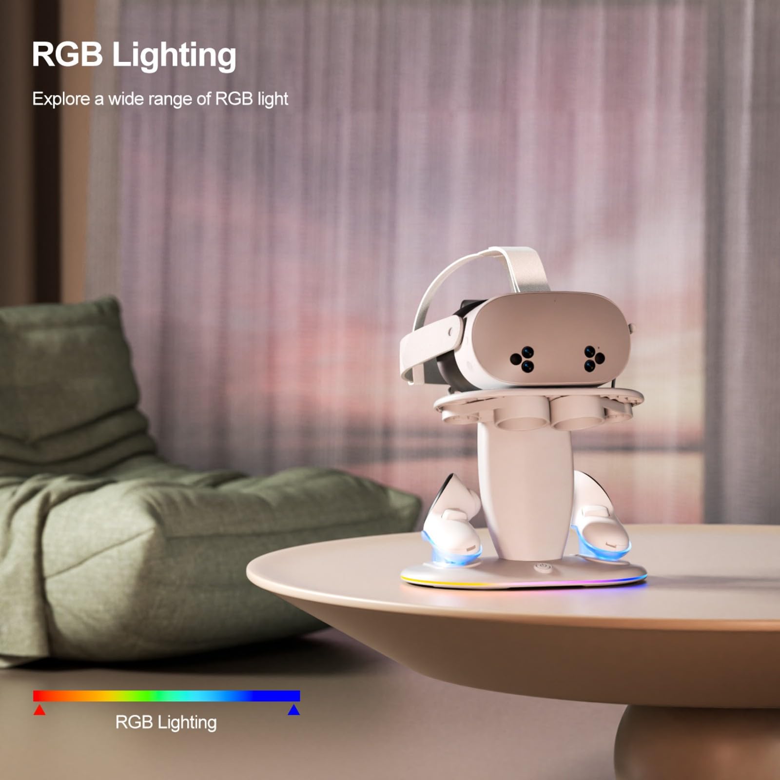 Base di ricarica per cuffie 3S/3/2 Controller Supporto di ricarica con accessori luce LED Stazione di ricarica rapida