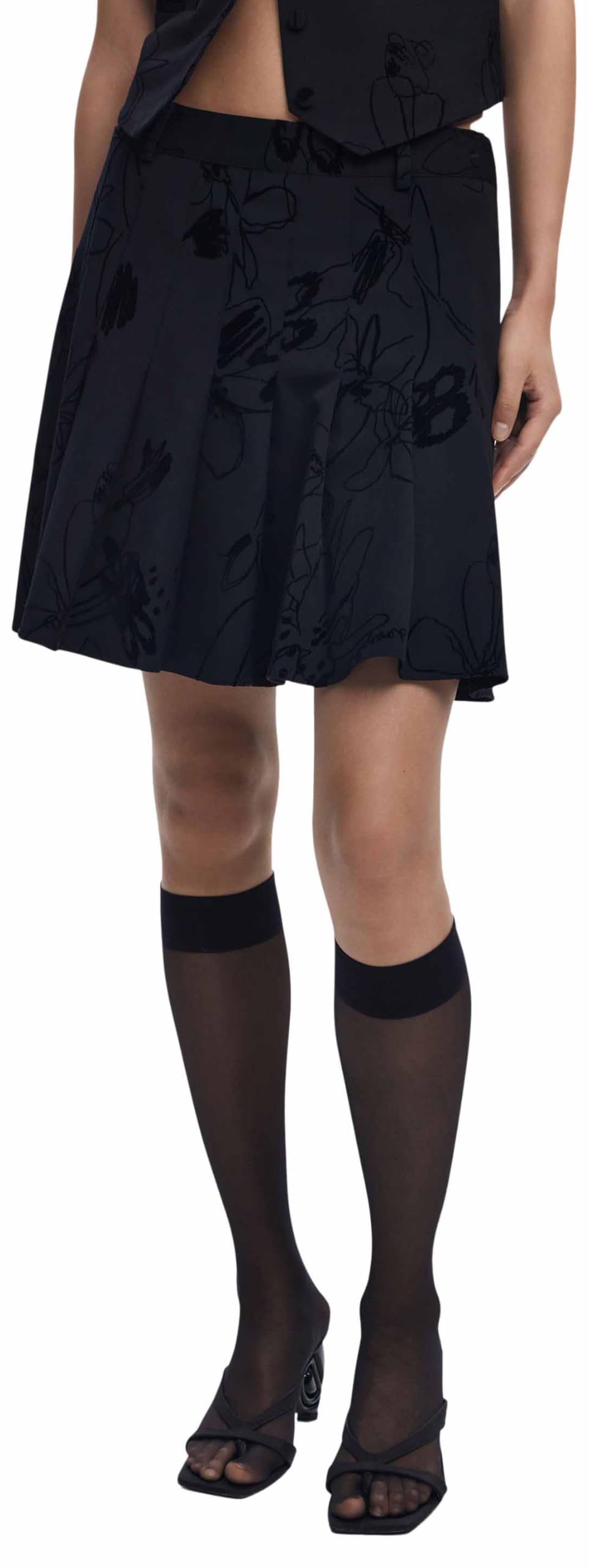 Desigual Damen Schwarz Röcke, K, Mgröße: