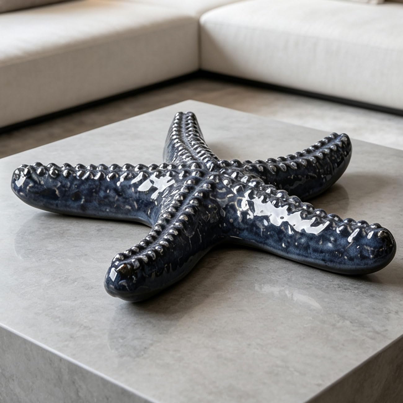 NENBOLEC Stella marina decorazione da parete arte scultura oceano nautico statua marina statuetta regalo per la casa per soggiorno, sala da pranzo ufficio 24 cm