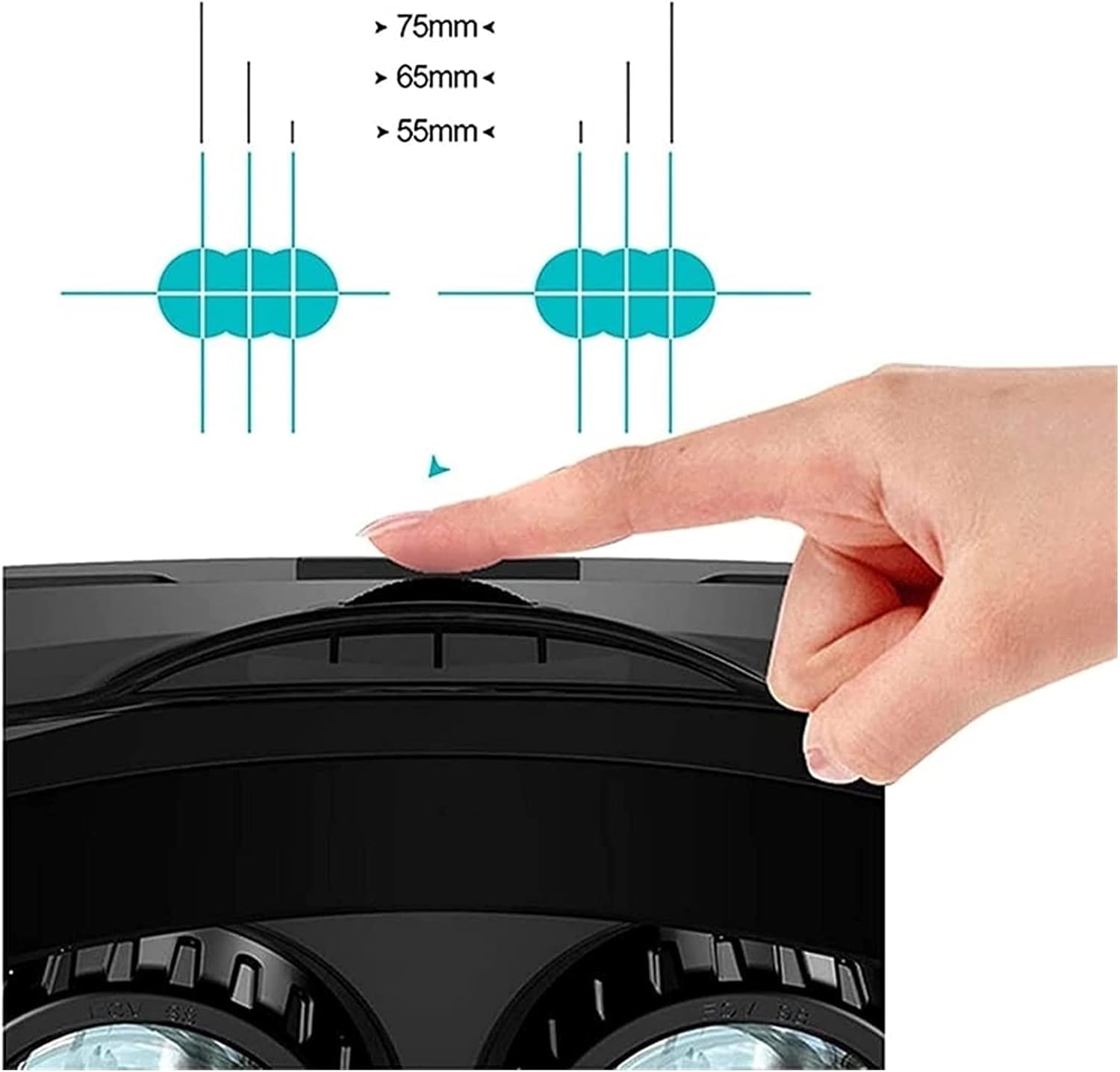 VR Het Virtual Reality VR 3D Glasses VR Set 3D Virtual Reality Goggles Adjustable VR Glasses Support 6.3 inches