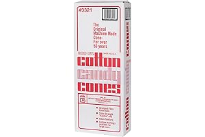 Gold Medal Plain Cotton Candy Cones (Pack of 300)
