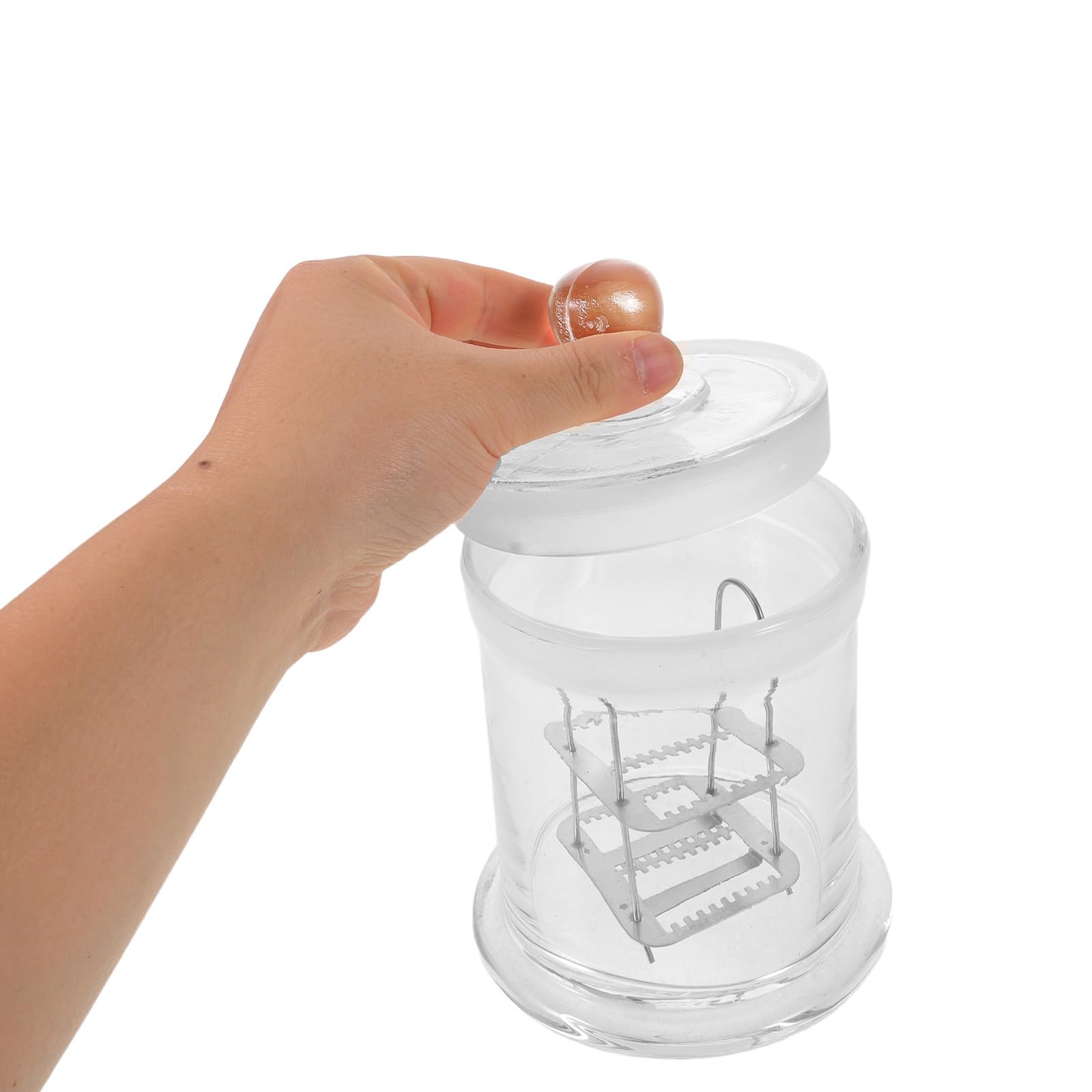 Soporte para Portaobjetos de Vidrio con Capacidad para 26 Láminas, Diseño Seguro con Bordes Redondeados y Resistencia Química Adecuado para Laboratorios Escolares