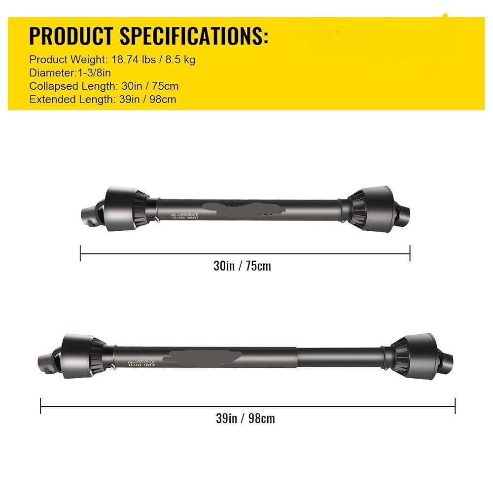 ぴよ。 S⑤ T⑤ 750 Amazon.com: Happybuy PTO Shaft, 1-3/8