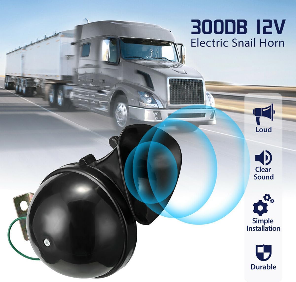 Alipis 12v Scooter Horn Dual Tone Replacement Horn for Cars and Motorcycles Loud and Sound Build Fit for Vehicle Models