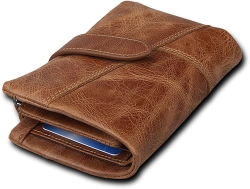 CHILDWEET Billeteras para hombres y hombres, billetera con tarjetero, billetera de tres pliegues, cartera delgada, monedero, tarjetero para hombre,