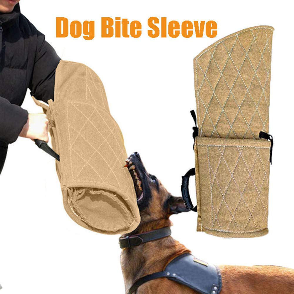 Protector de Manga de mordedura de Perro Manga de mordedura de Perro Manga Protectora de mordida Suave Empuñadura-Guardia morder Funda de protección Yellow