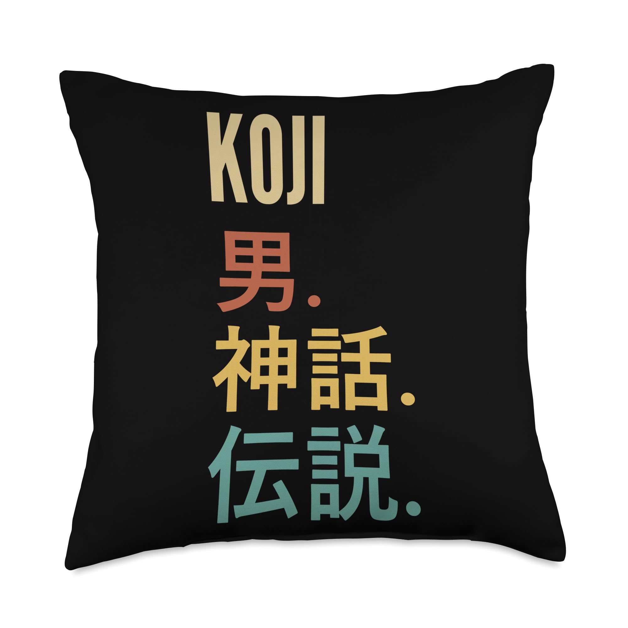 Amazon.com: Funny Japanese First Name Design - Koji Throw Pillow