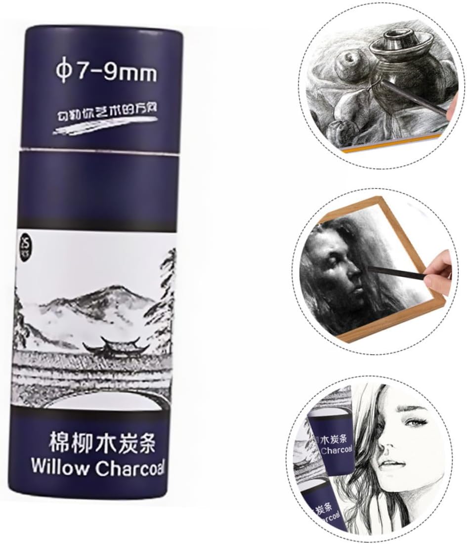 25pcs Charcoal Sticks for Drawing Willow Sketch Pencils Comfortable to Hold