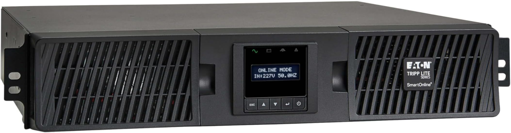 Smart 3000VA Double-Conversion UPS, 2700W 208/230V, 10 Outlets, Pure Sine Wave, Network Card Option, USB & DB9, 2U Rackmount, 2-Year Warranty & $250,000 Insurance (SUINT3000LCD2U)