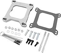 Vista 2 de 1932 Kit adaptador de junta de carburador de 3/4" 4Bbl a 4Bbl, plata