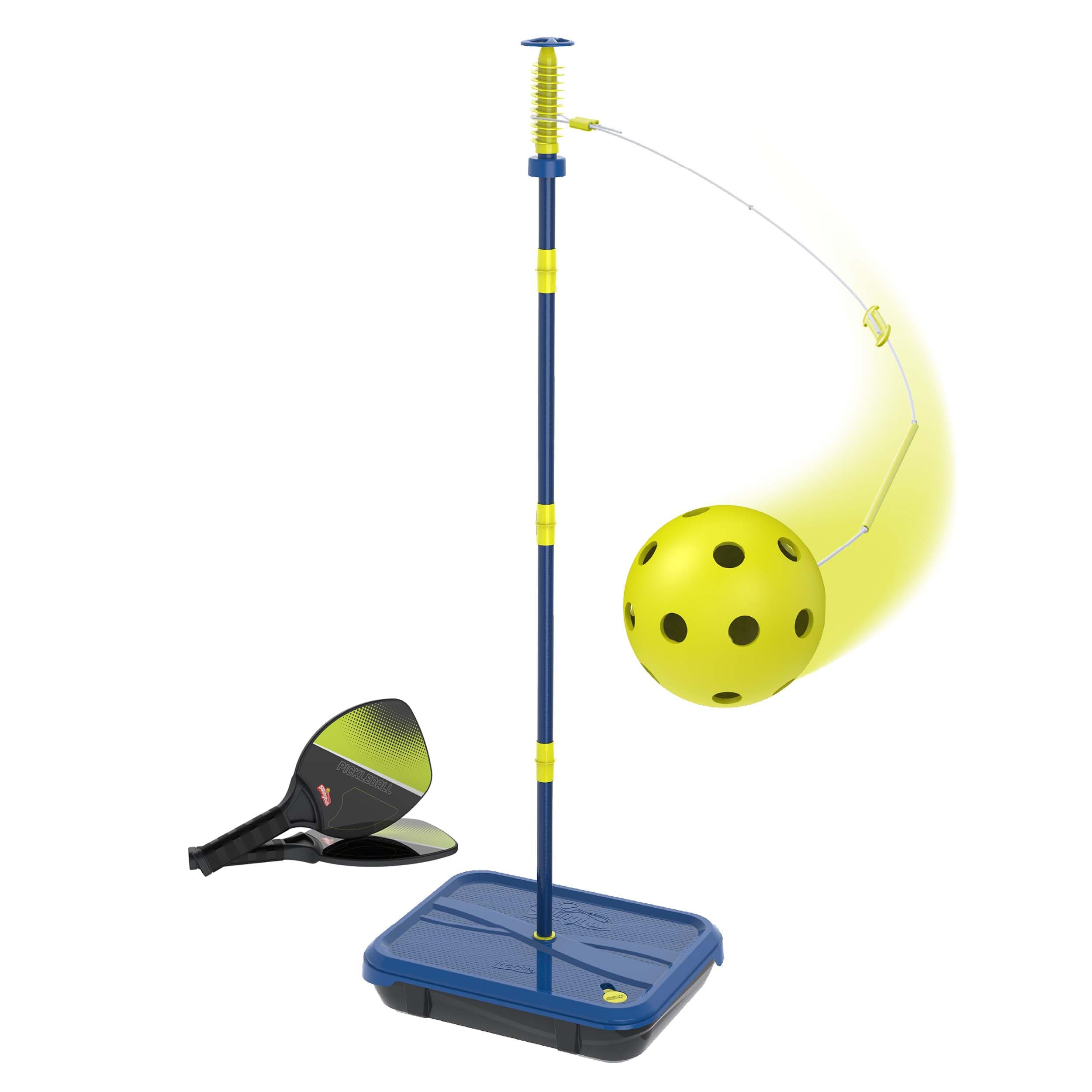 Swingball Pickleball All Surface Portable Pickleball Game Set for Ages 6+, Adjustable Height, Lightweight Paddles, Beginner & Pro Friendly Family Fun Tennis Game