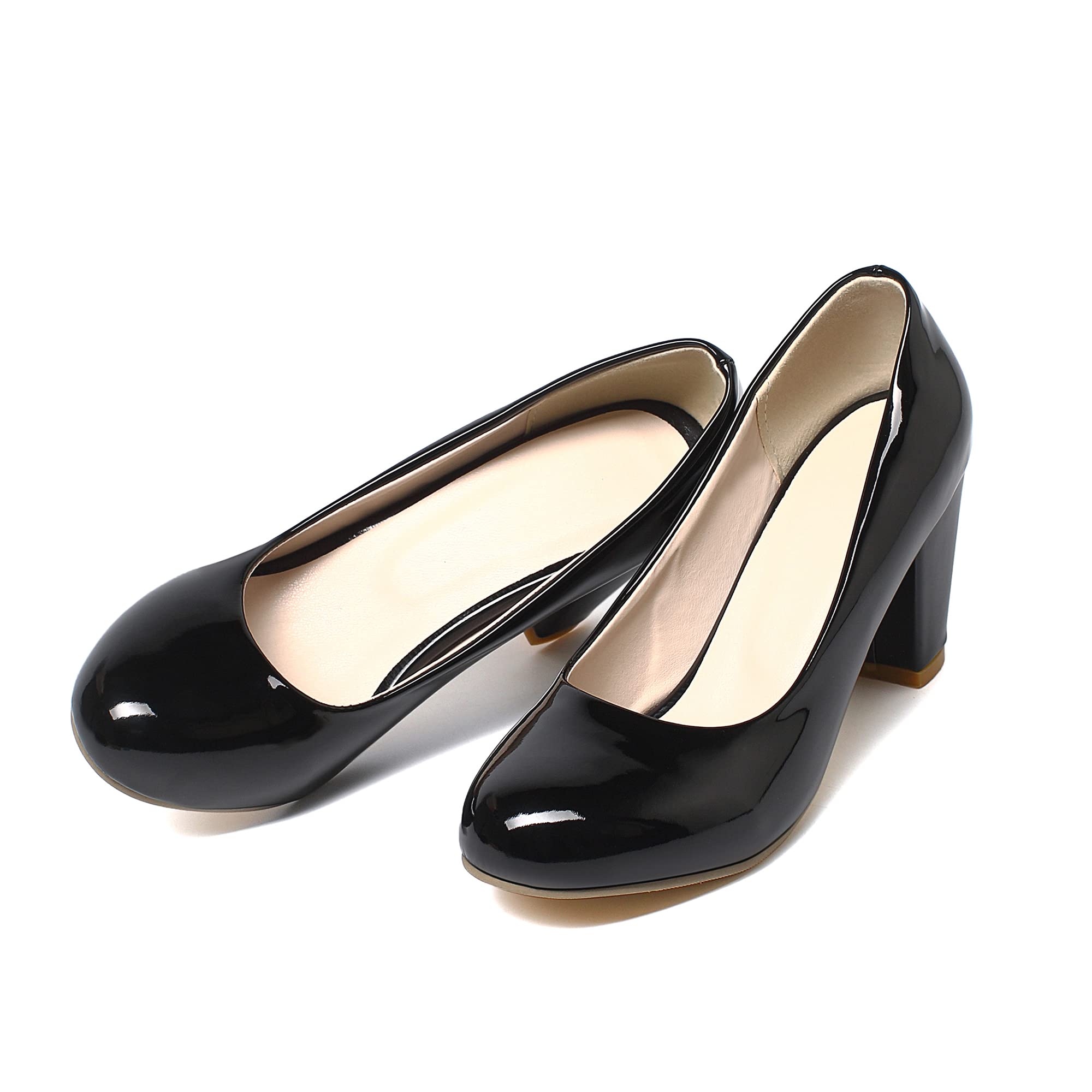 Escarpins classiques à talon bloc pour femme