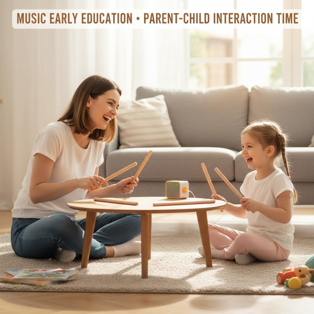 HILAZA 30 Pieces Rhythm Sticks for Kids Bulk, 12 Inch Wood Music Lummi Stick, Natural Color image 4