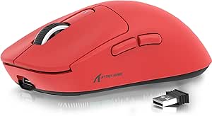 ATTACK SHARK R1 59g SUPERLIGHT Fare, PixArt PAW3311 Oyun Sensörü, BT/2.4G Kablosuz/Kablolu Oyun