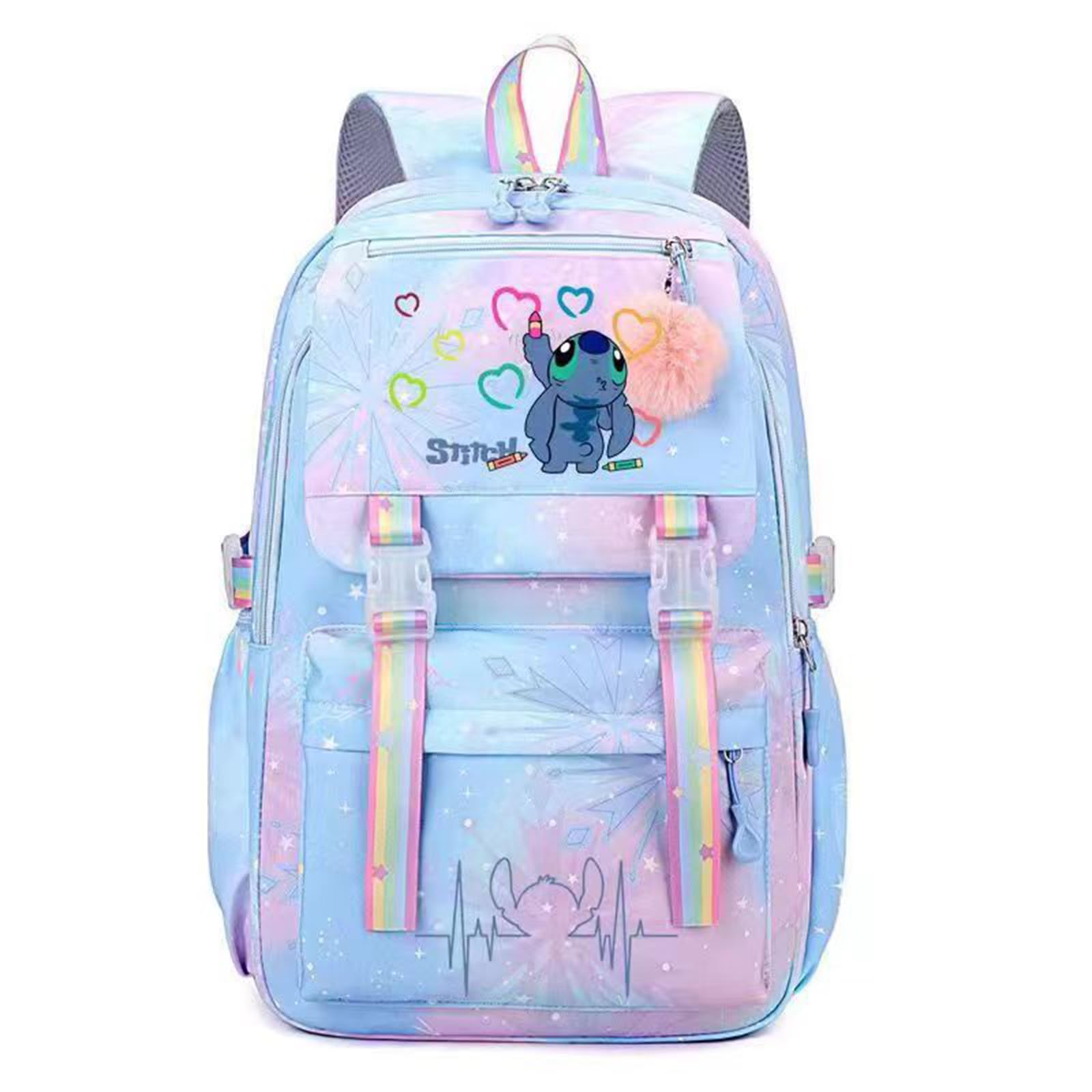 Kirinia Stitch - Mochilas escolares para niñas - Linda mochila para niñas-E, Dcsd-d