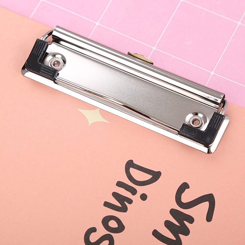 Zwischenablage für Bürobedarf 4Pcs A4 Cartoon Zwischenablage Profil Clip Hartfaser- Papierhalter Multifunktionsschreib Memo-Ordner for Schule-Büro Haltbarer Clip mit niedrigem Profil