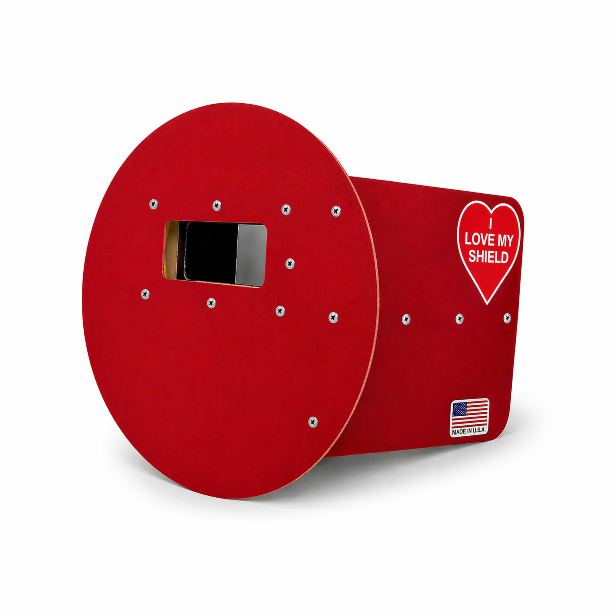 Capucha de soldadura roja para panqueques para diestros, escudo de soldadura de lente de 2 x 4-1/4 pulgadas, ANSI Z87.1, perfil bajo ligero