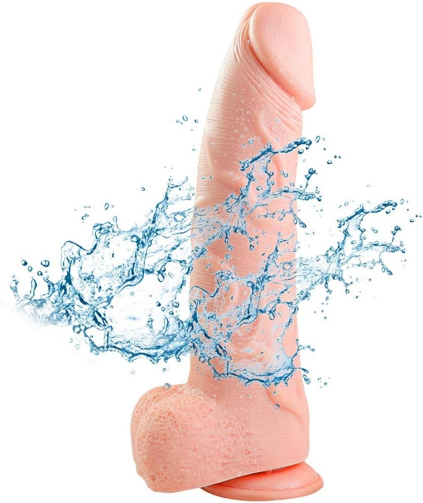 MXYLYLAT4 Wand Shaking, Wand Shaking with Flared Suction Cup Double Tshirt Ergonomic Design Perfect Size Soft Stick | PVC Stick | Length: 33.5cm/13.2in | Diameter: 7cm/2.8in 100% Secret Packing