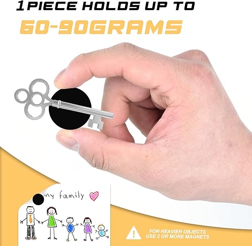 Miniatura 3 de Imanes redondos  140 imanes redondos adhesivos (cada uno de 0.8 x 0.8 pulgadas)  Imanes adhesivos  despegar y pegar, adhesivo fuerte con respaldo