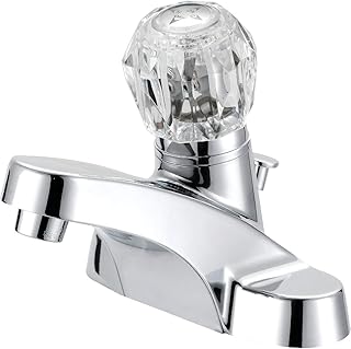 GLOBE UNION F451C042CP-JPA3 Single Handle Acrylic Bathroom Lavatory Faucet with Pop