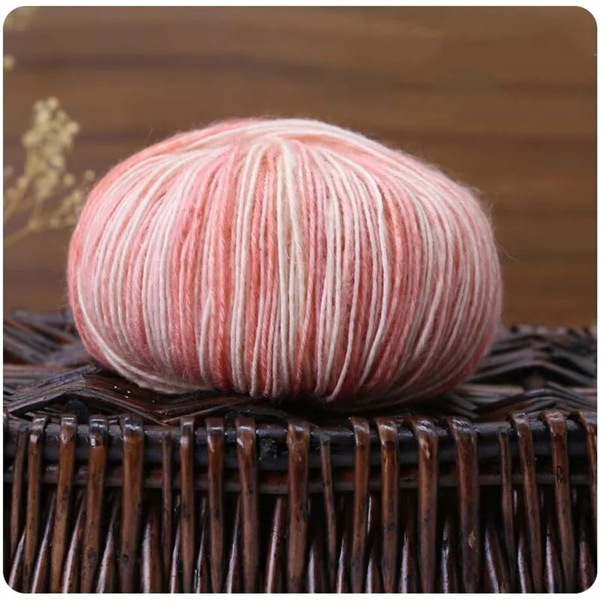 3 Gomitoli di Filato di Cotone Mimetico da 50 G/1,76 Oz, Filato Tinto a Mano, Filato per Uncinetto, di Medio Spessore, per Vestiti, Sciarpe, Borse