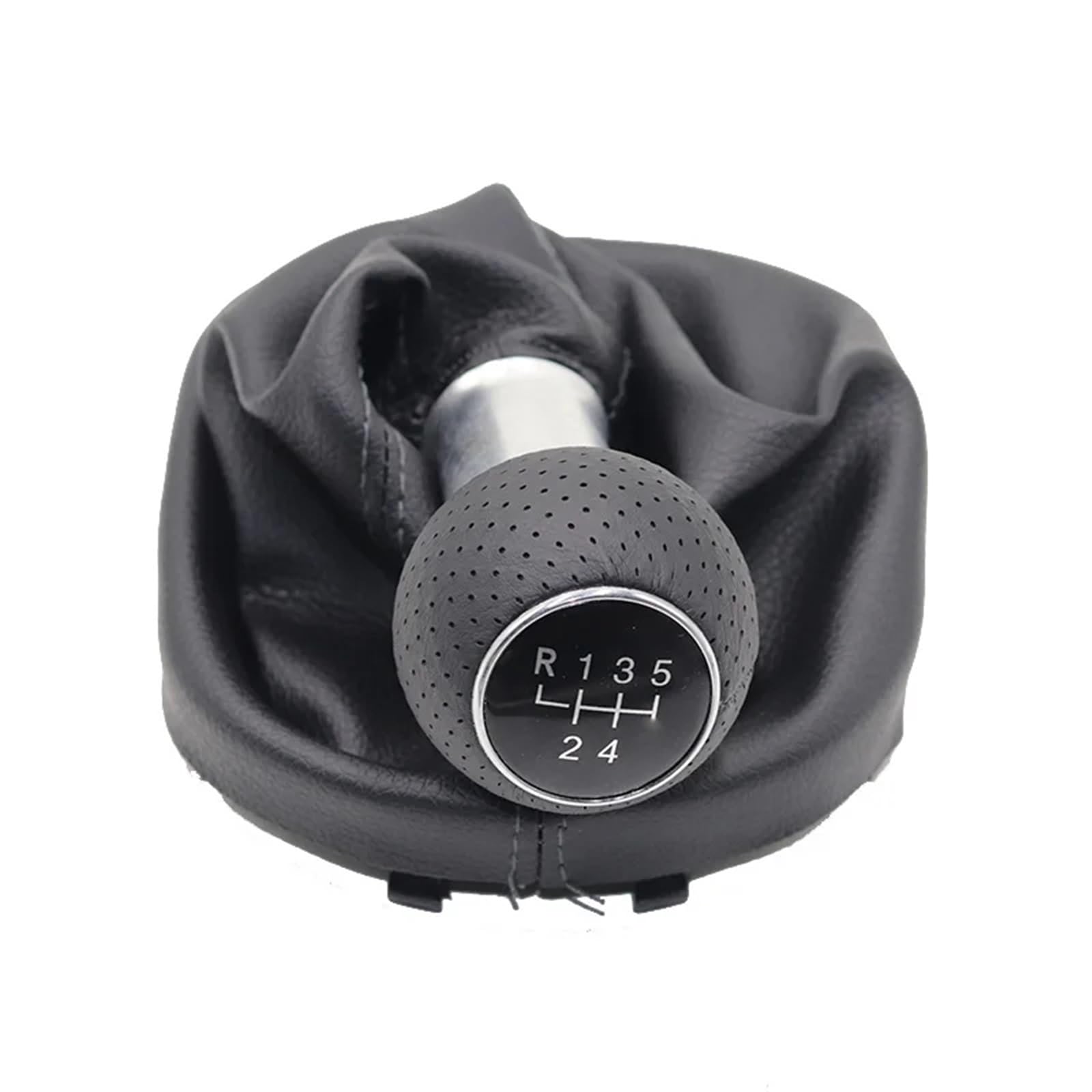 HSUKIHO Car Shift Knob Cover for VW for Touran for Caddy MK2 (2003-2010) (2004-2009) 5/6 Speed Car Shift Gear Knob Lever Gaitor Boot Cover(5 Speed Type 3)