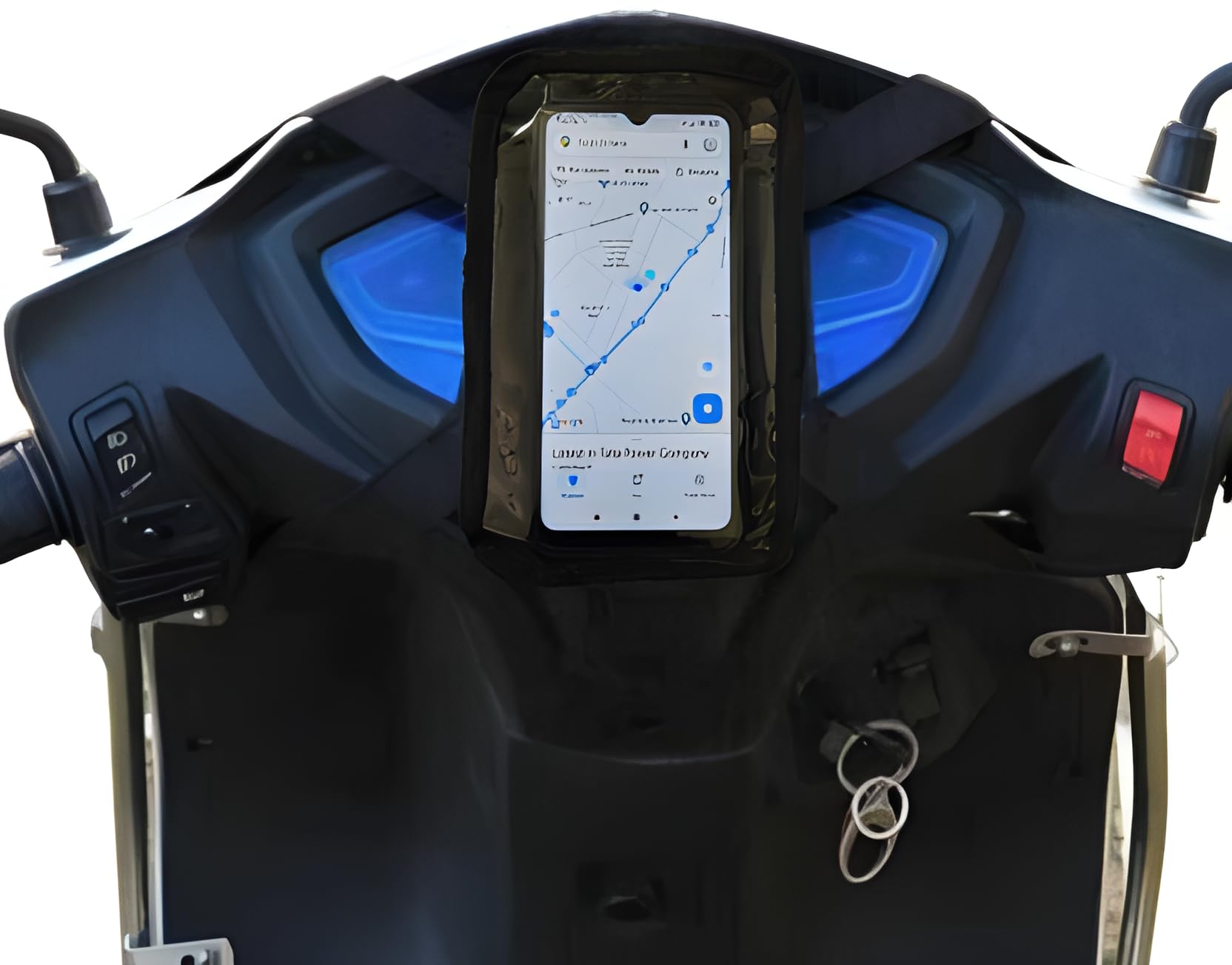 VEROX Mobile Holder Mount Pouch for Scooty Waterproof Mobile Holder for Activa Bikes Compatible with All Smartphones | Mobile Holder Stand (Black) (B0D8HX36R3) Amazon Price History, Amazon Price Tracker