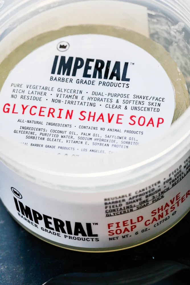 Imperial Barber Field Shave Soap Canister, 6.2 oz.