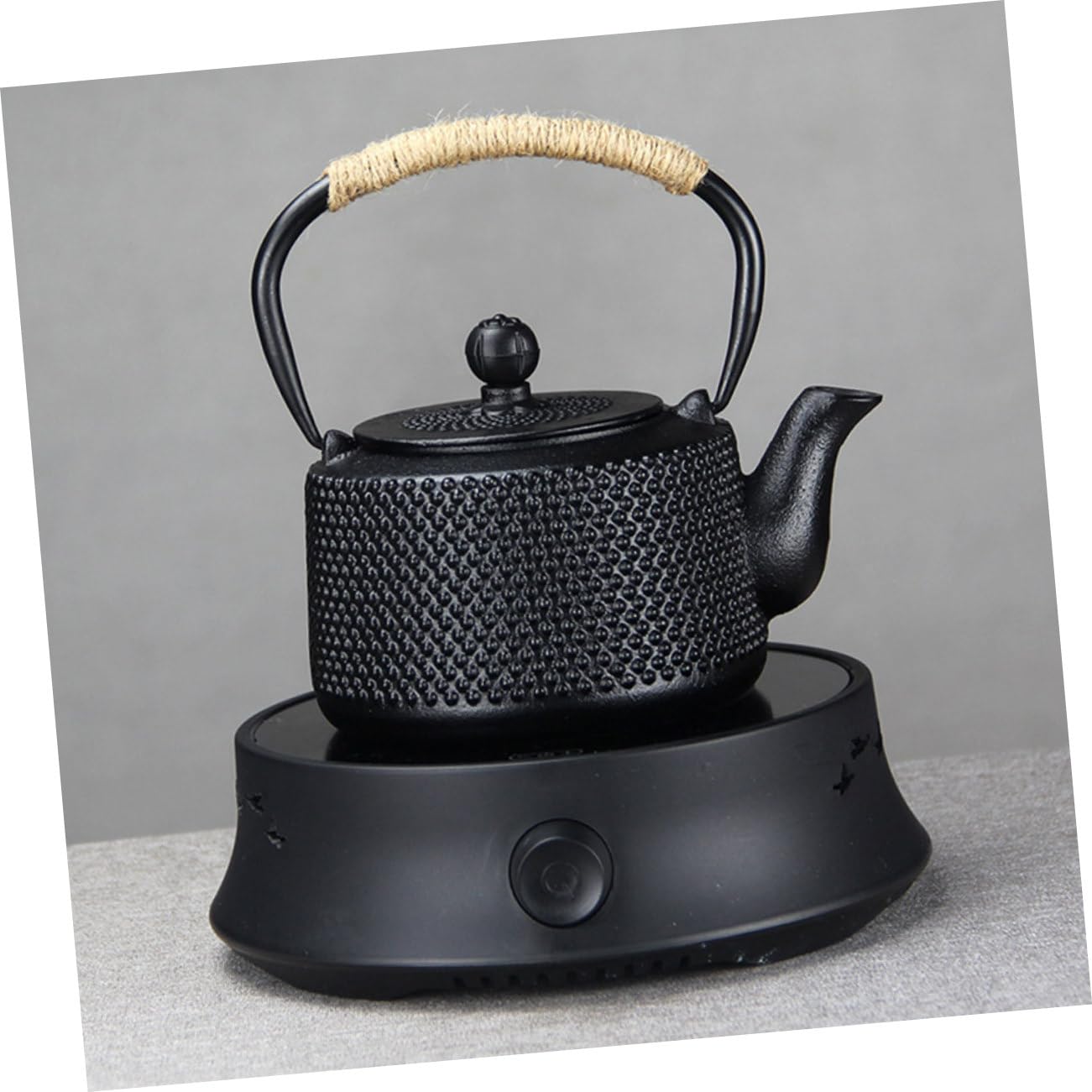 Tetera de Hierro Negra de 900ml Asa, Estilo Japonés
