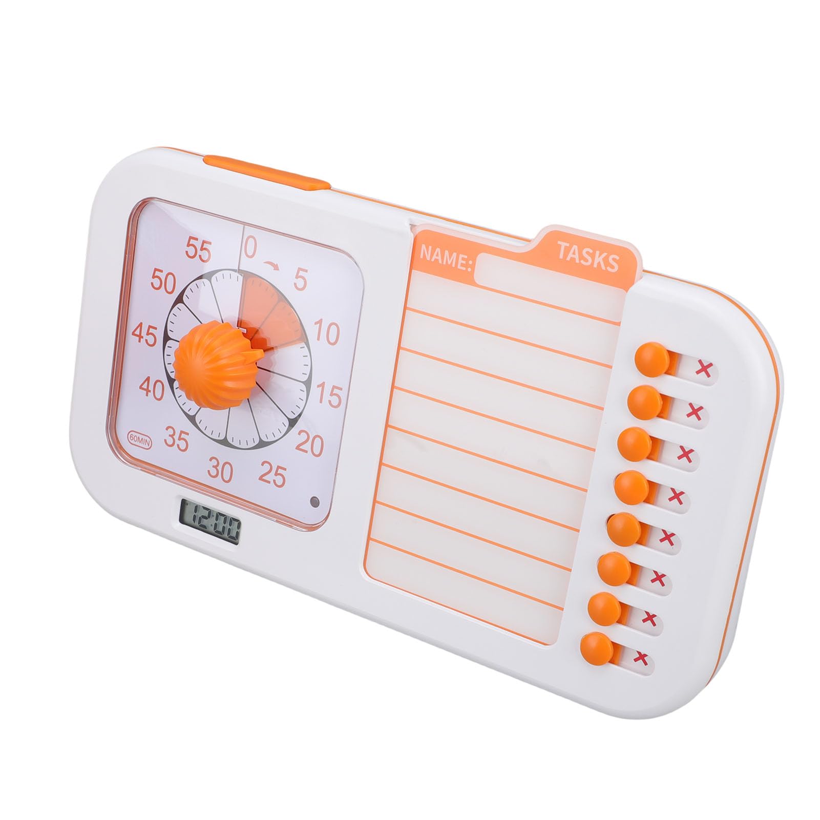 Temporizador Visual para Niños, Herramienta de Gestión del Tiempo Reutilizable 3 en 1, Temporizador para TDAH, Horario Visual para Niños con Tabla de Planificación, Bolígrafo Borrable para