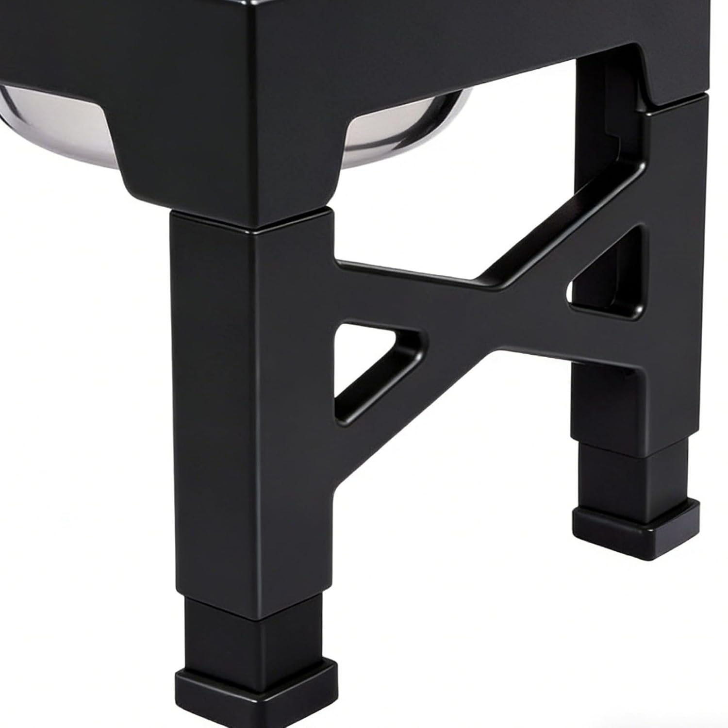 高さ調整可能な台付き犬用食事ボウル,5段高さ調整可能な皿スタンド | 2個セットのステンレススチール製犬用スローフィーダー食事ボウル