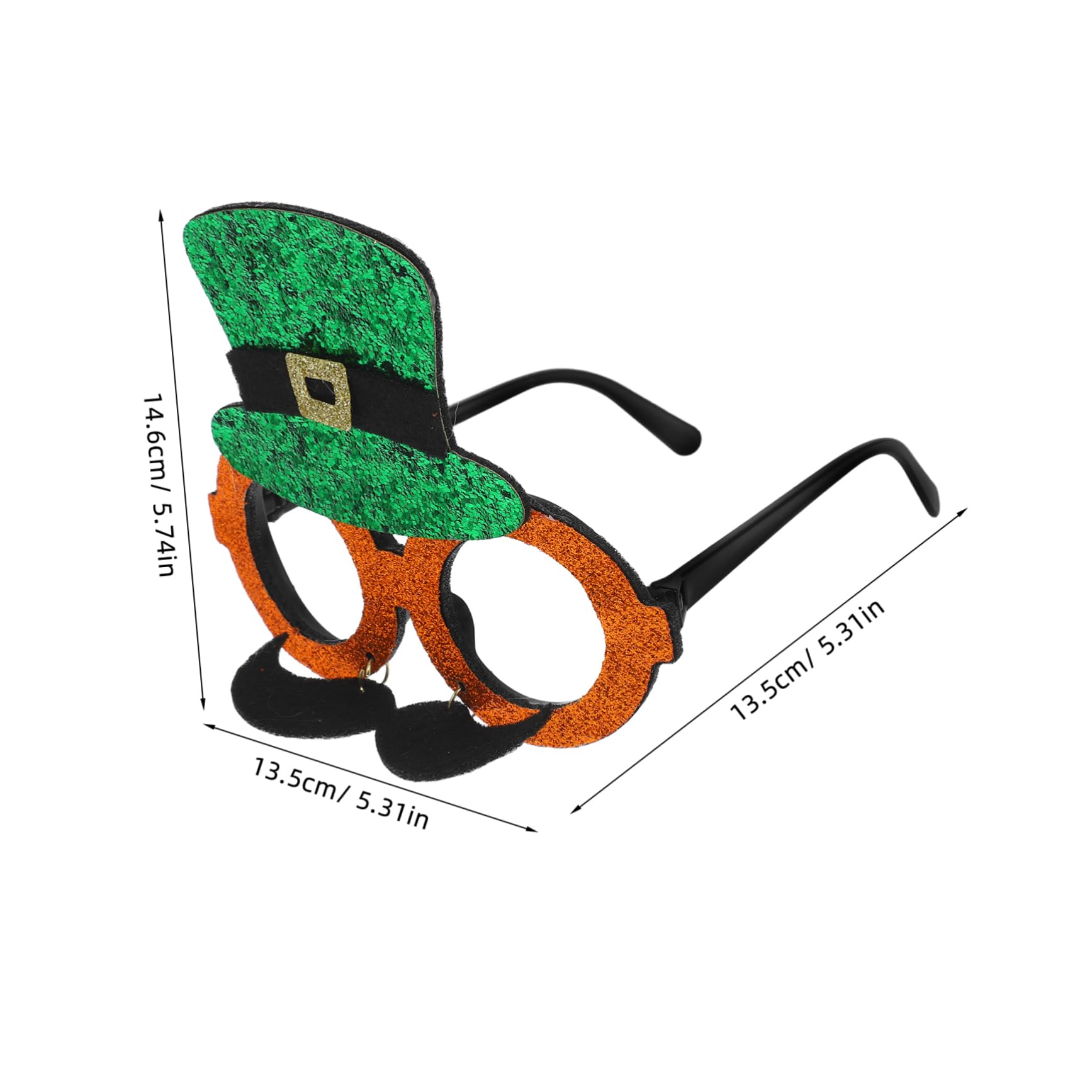 OKUMEYR Saint Patricks Day Leprechaun Party Glasses Irish Festival Decorative Sunglasses Accessories