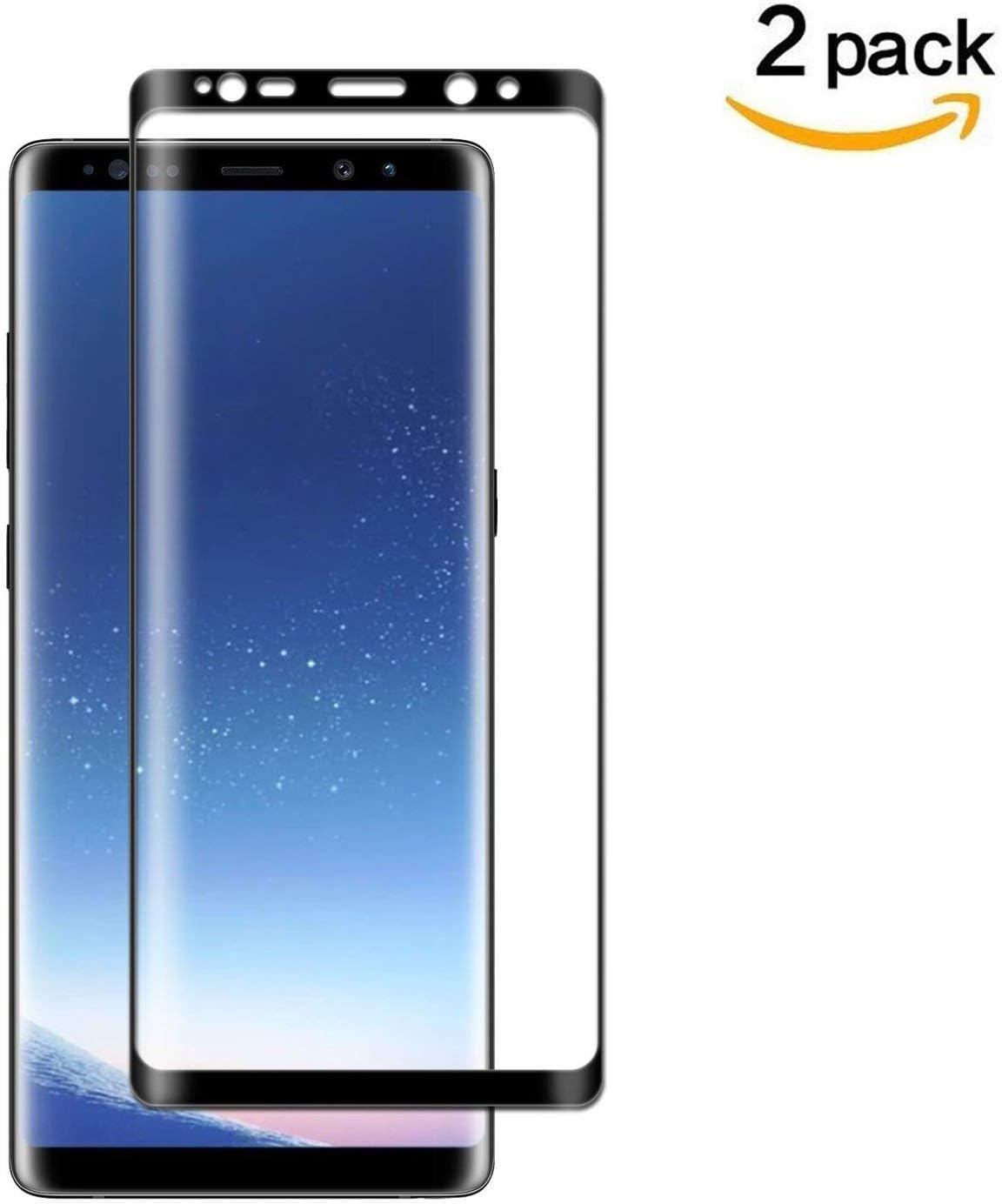 Note 8 Screen Protector, 3D Curved Anti-Bubble Case-Friendly Tempered Glass Protector for Samsung Galaxy Note 8