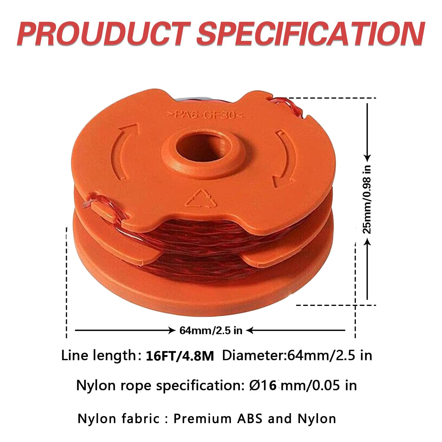 MacAlister, Bobina E Filo Per Decespugliatore Per McGregor MET6032 - Foto 7