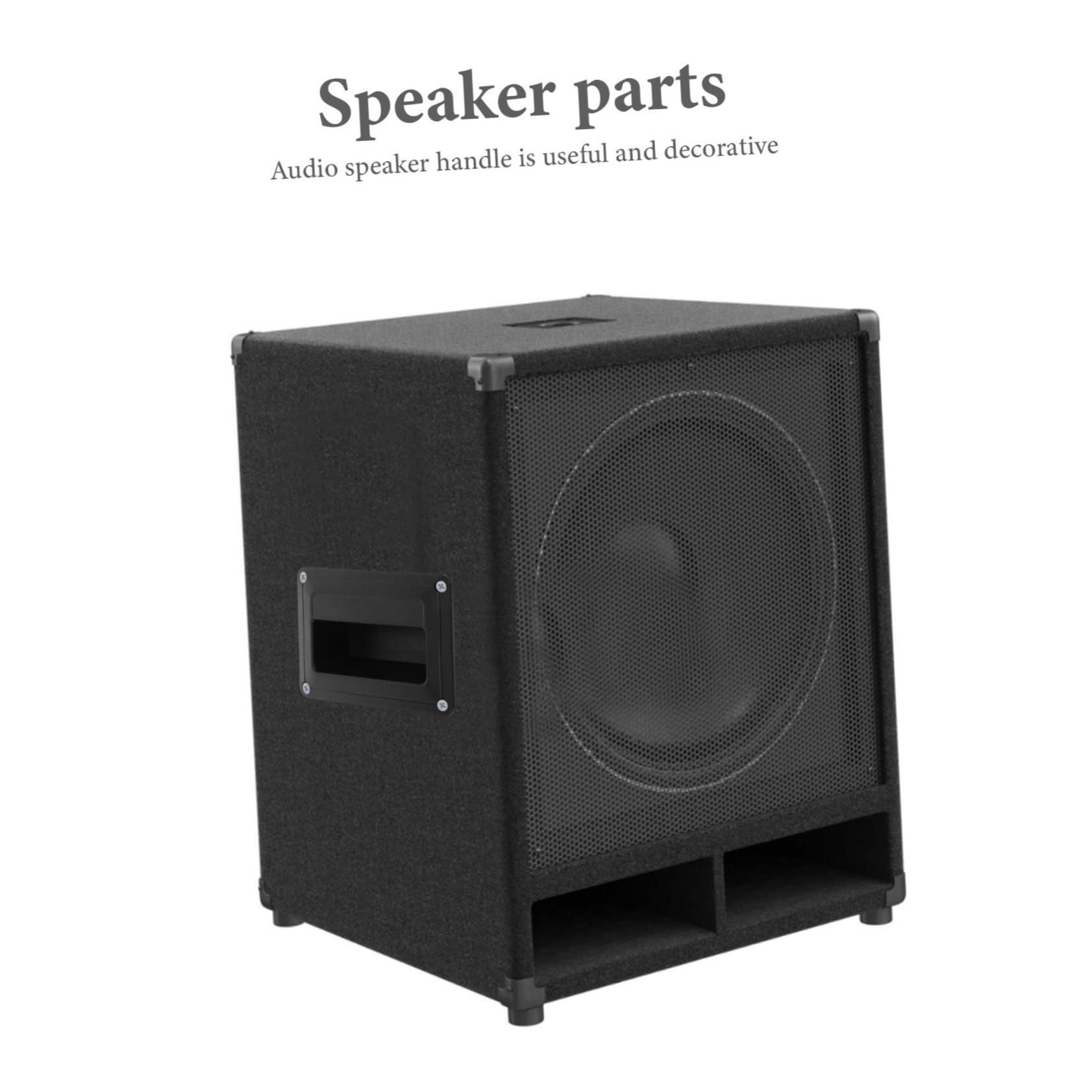 Homoyoyo Poignée Latérale de Haut-Parleur en Plastique pour Accessoires Audio, Petite Poignée Encastrée Pratique pour Enceintes, Lot de 4 Pièces pour Usage Scène ou Maison