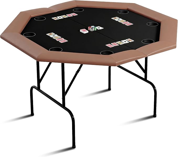 Mesa de Poker con patas plegables, diseño resistente al agua miniatura 4