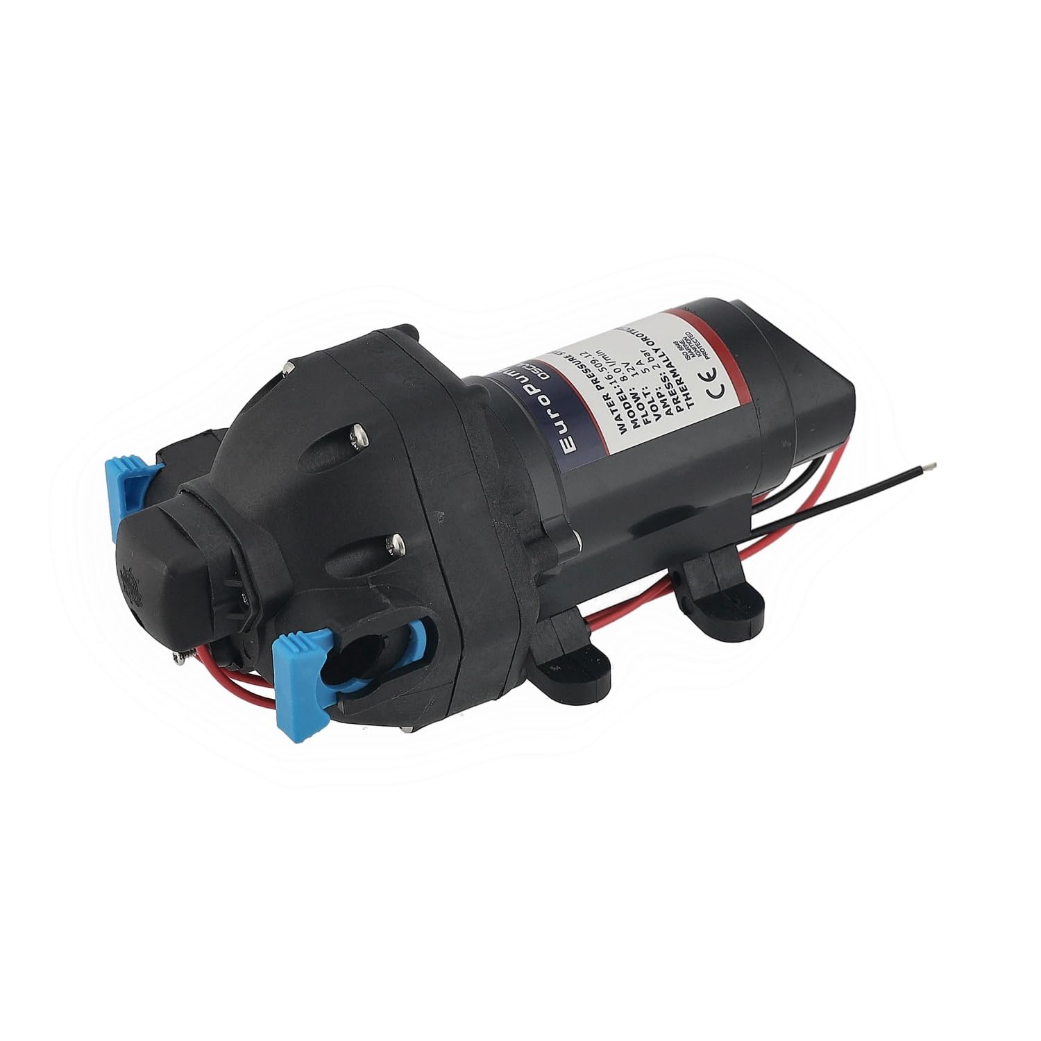 12 Volt Frischwasserpumpe Europump 8 Liter/min oder 11 Liter/min für Boot