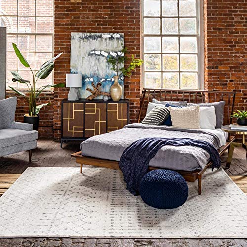 Tapete Decorativo nuLOOM 200x274 cm Gris Bohemio miniatura 5