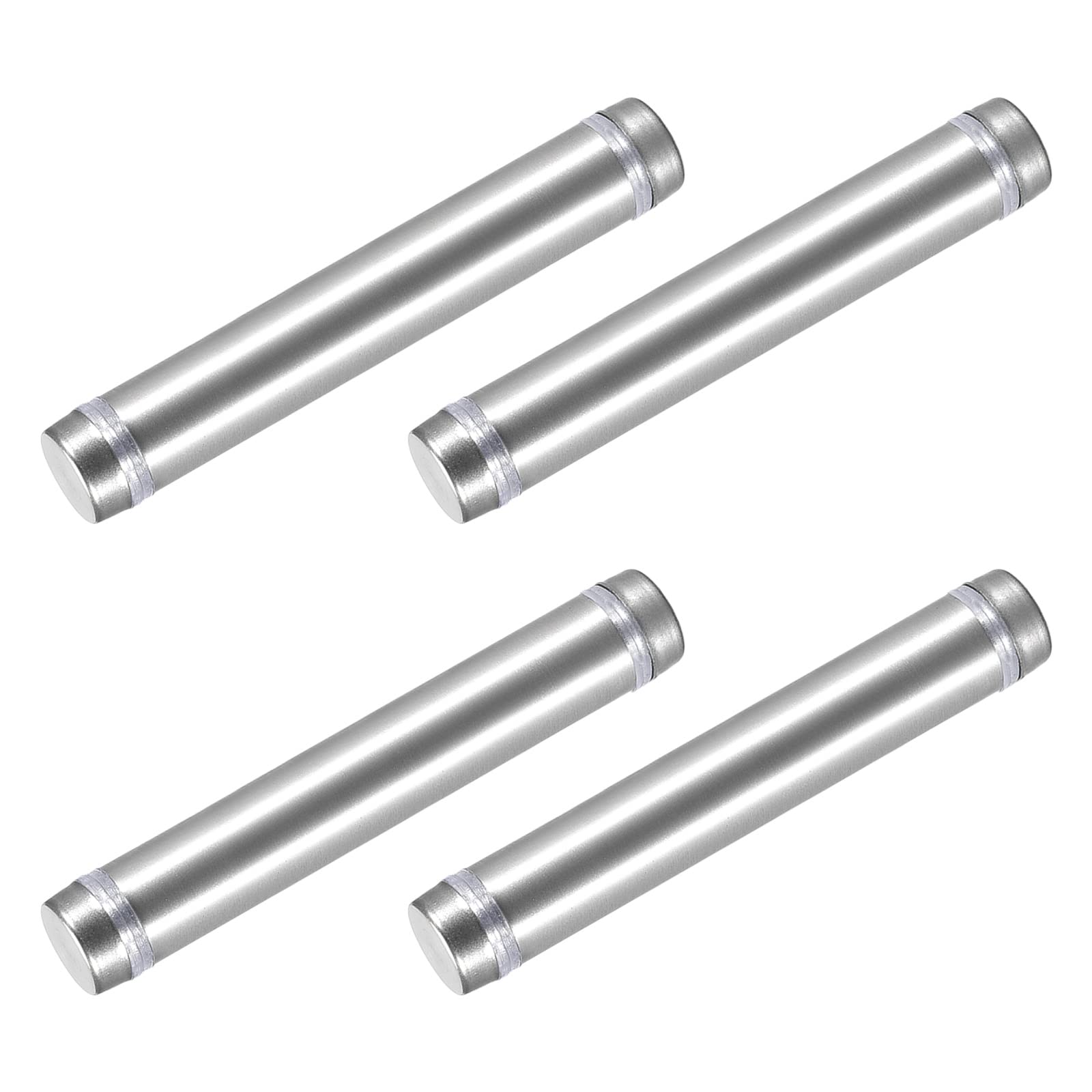 METALLIXITY Double Head Standoff Screws (12x74mm) 4pcs, Stainless Steel Advertising Screws Glass Acrylic Nail - for Glass Acrylic Display Bracket