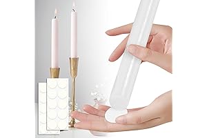 Essential Candle Adhesive for Taper Candles (50 Adhesive Candle Grips for Candles)