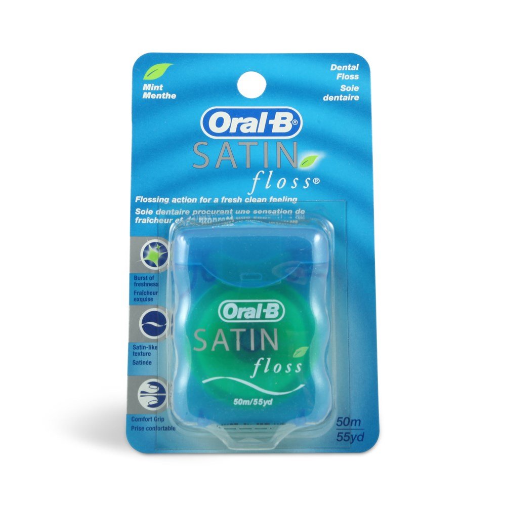 Oral-B 54 Yards Floss Satin Mint 6 Pieces