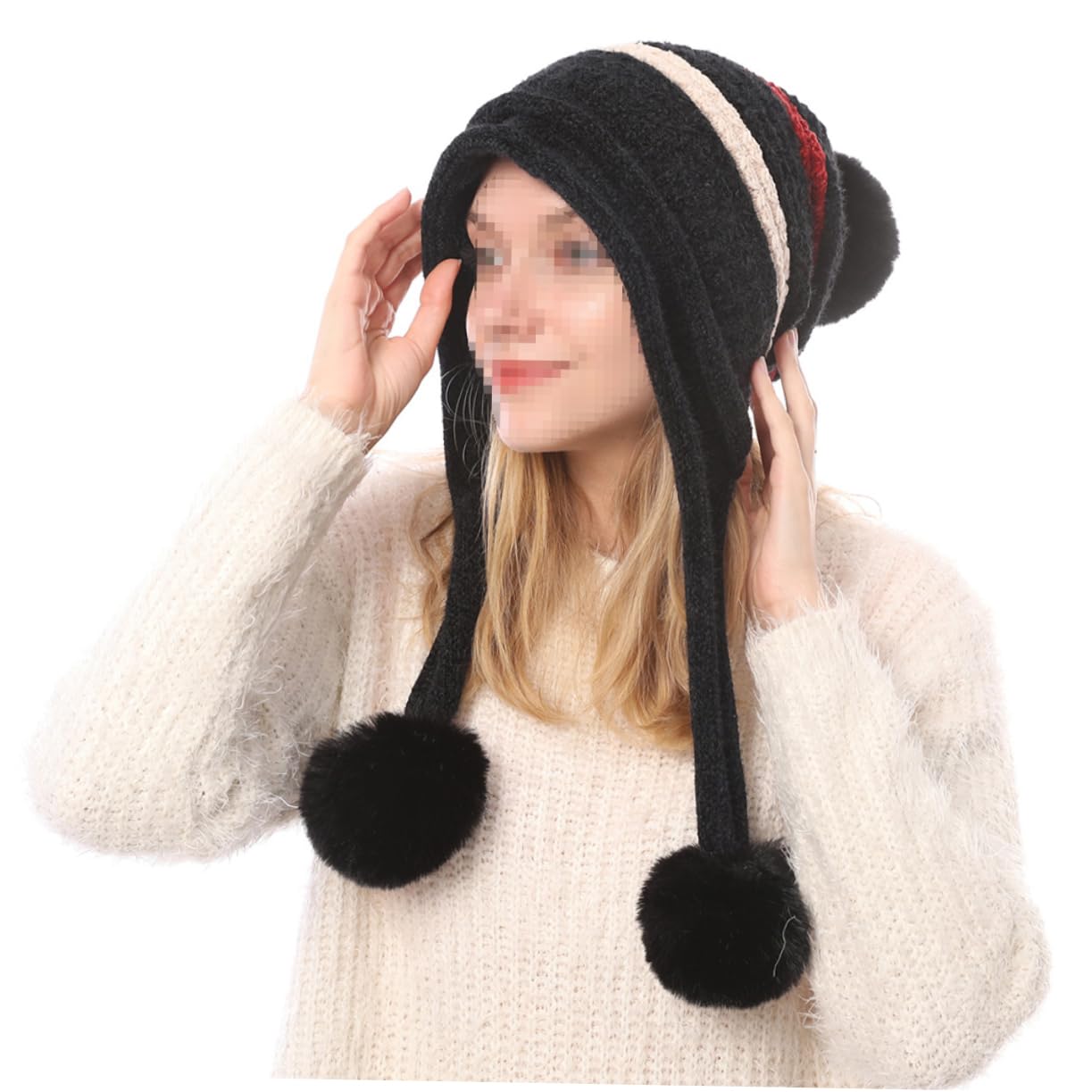SHERCHPRY 3 gorros para bebés, orejeras para bebés, gorro con orejeras, gorro para niñas, gorro peruano, gorro de punto