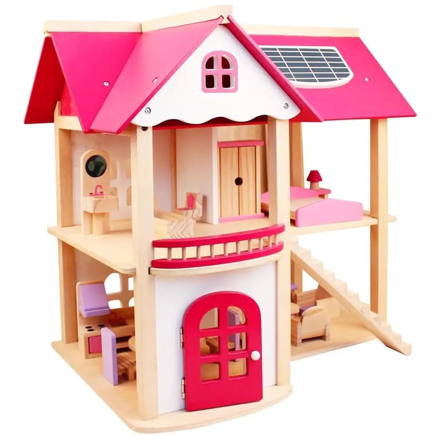 Kids Wooden Doll House Toy for Girls with 45cm Height (45 * 23 * 45cm)