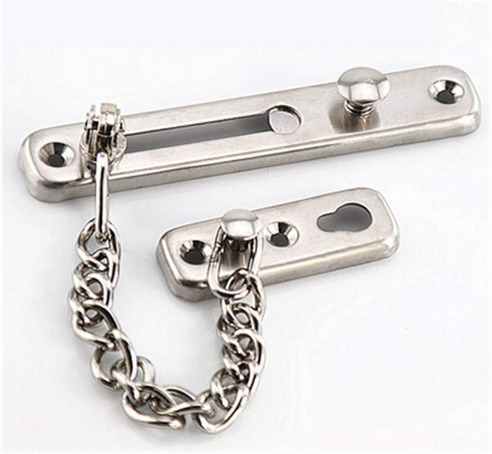 NVSFZGIYG Door Chain Lock, Safe Buckle,Latch Safety Limiter,Stainless Steel Bolt Anti-Theft Hasp