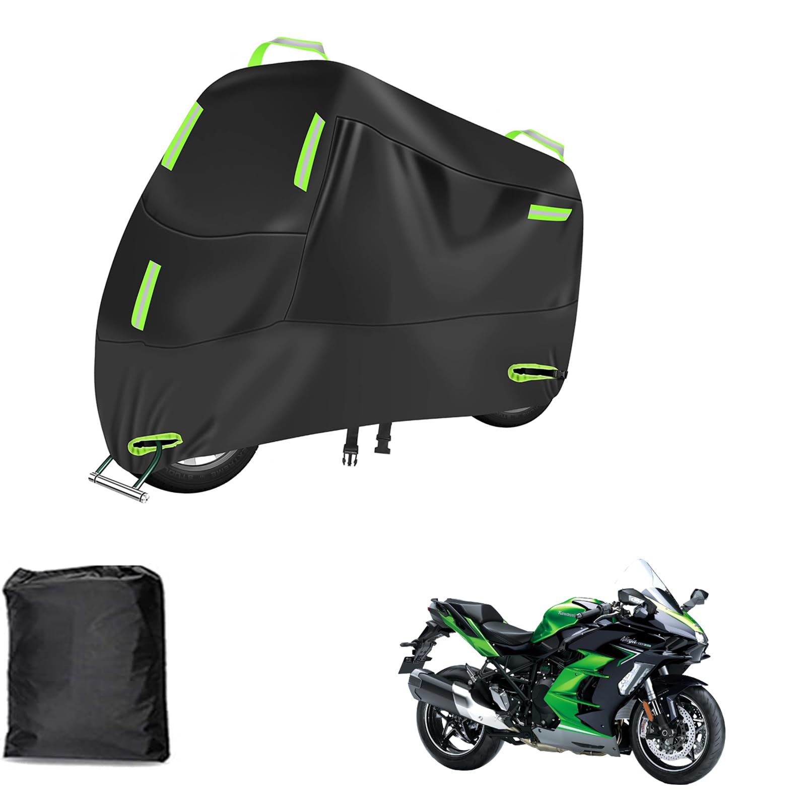 Amazon | バイクカバーに適用 NINJA H2 SX SE紫外線防止 防風 防埃