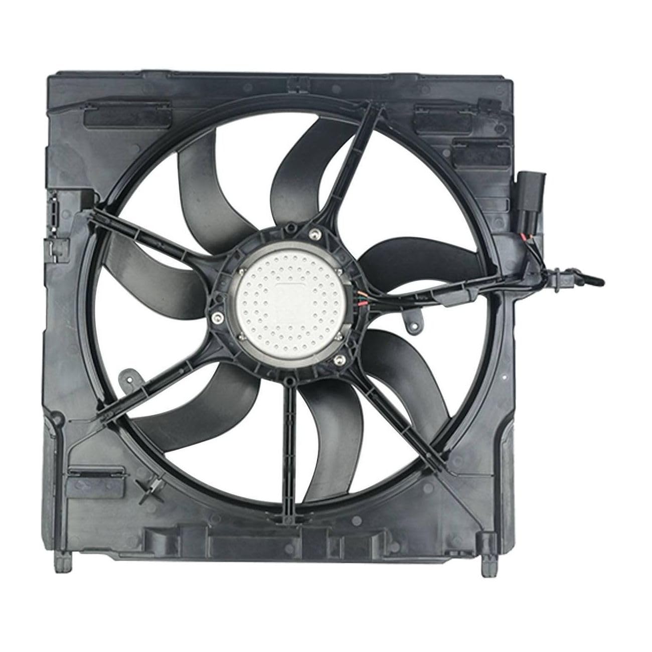 Lmrysalque Radiator Cooling Fan Blade Assembly E70 for BMW for X5 3.0L/4.8L 2007-2010 A0142A0075