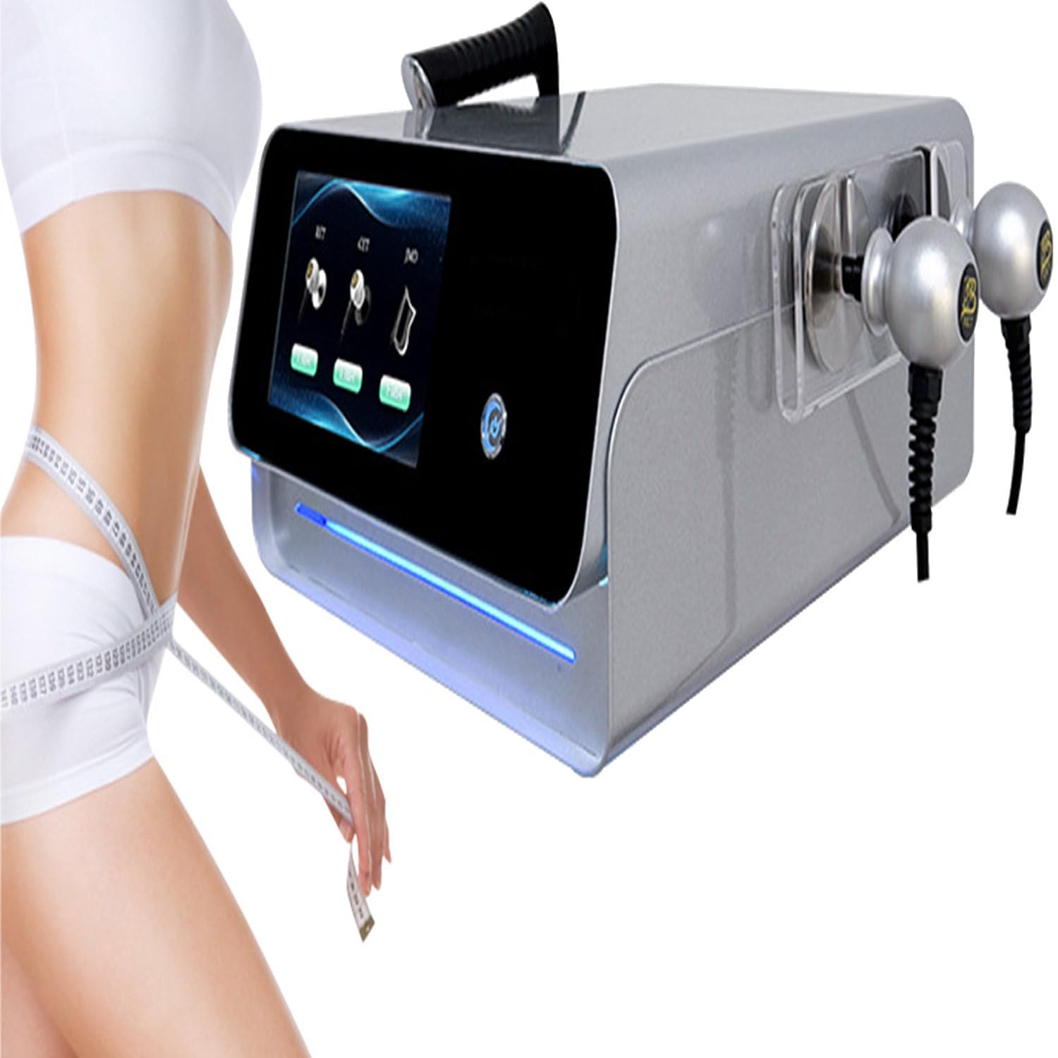 GTANND Tecar Therapy Machine,448K RET/CET Diathermy Body Slimming Machine,Weight Loss Skin Care Diathermy Machine, Pain Relief Skin Tightening Deep Care Machine