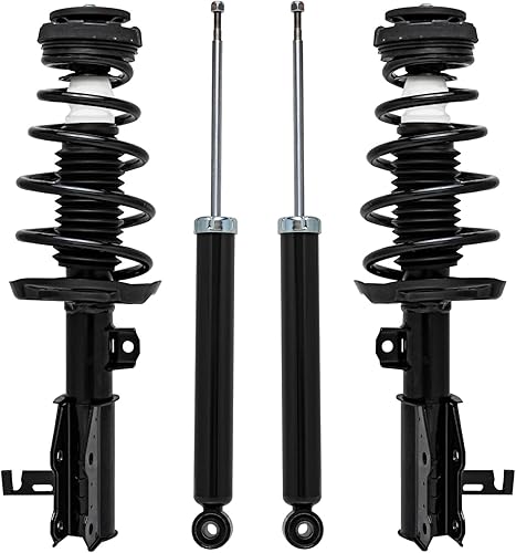 Miniatura 101 de Detroit Axle - Kit de amortiguadores de 4 puntales para Ford Escape 14-19, 2 puntales delanteros con resorte helicoidal 2 amortiguadores traseros